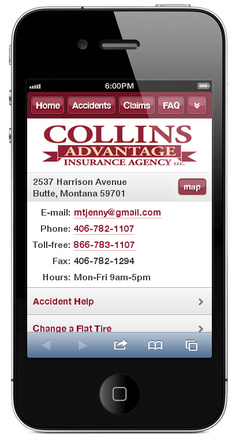 m.collinsadvantage.com website preview